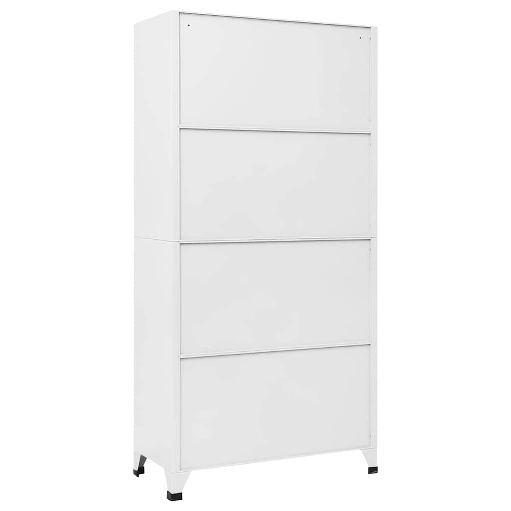 Armadietto a Chiave a 18 Scomparti in Metallo 90x40x180 cm | homemem39