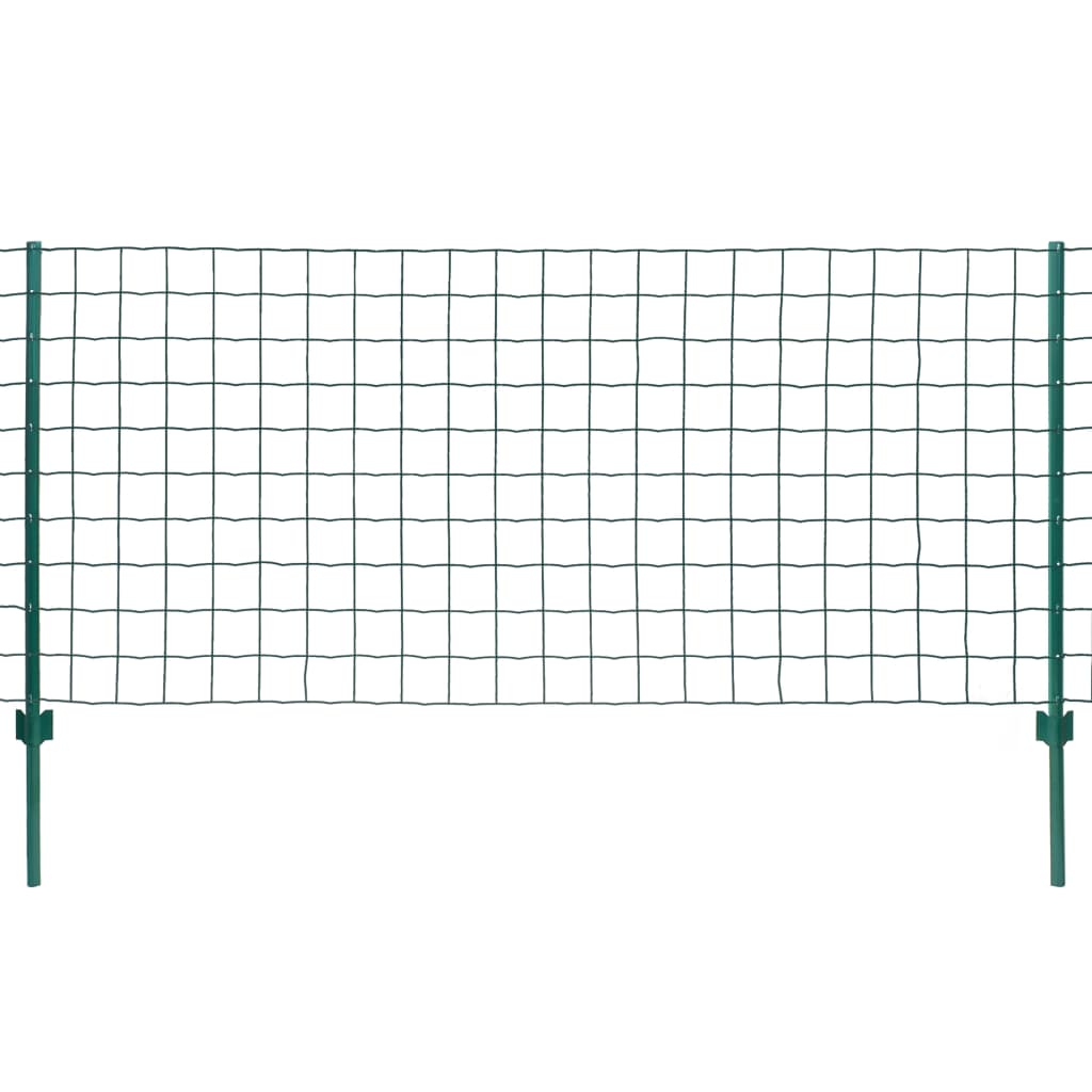 Euro Fence Set 20x1 m in Green Steel