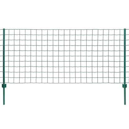 Euro Fence Set 20x1 m in Green Steel