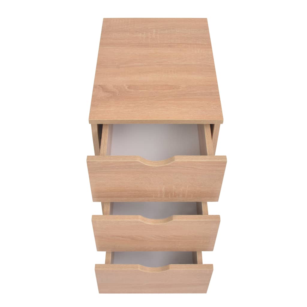 Cassettiera 33x45x60 cm Quercia | homemem39