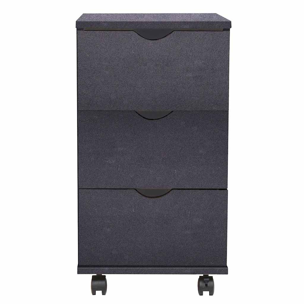 Cassettiera 33x45x60 cm Nera