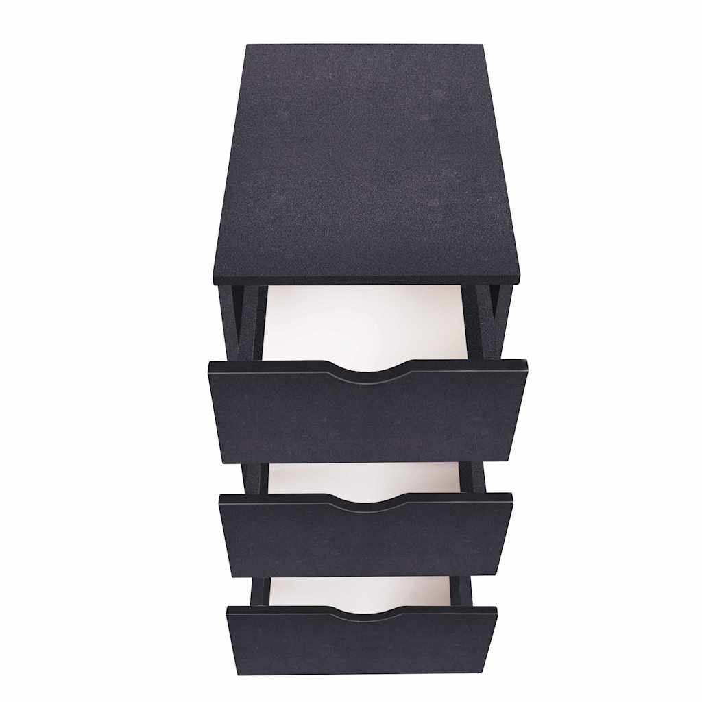 Cassettiera 33x45x60 cm Nera