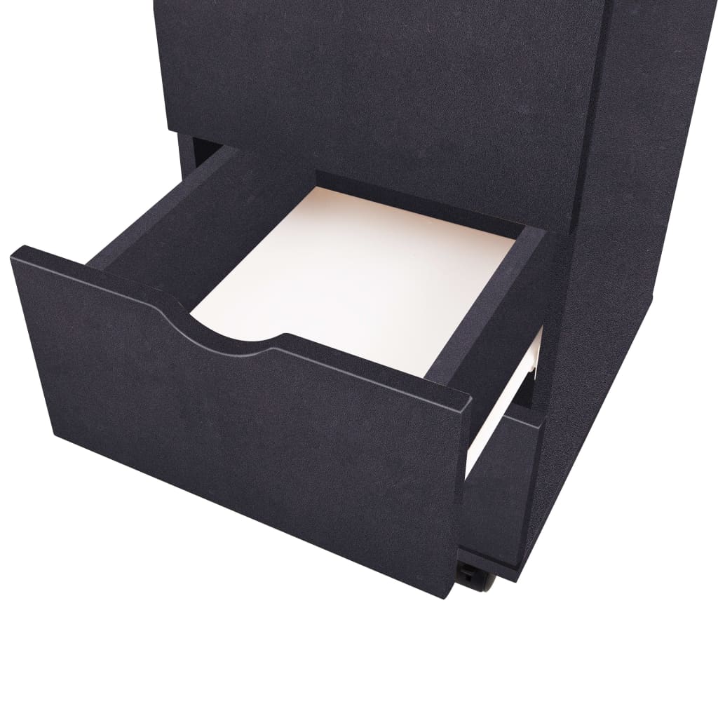 Cassettiera 33x45x60 cm Nera | homemem39