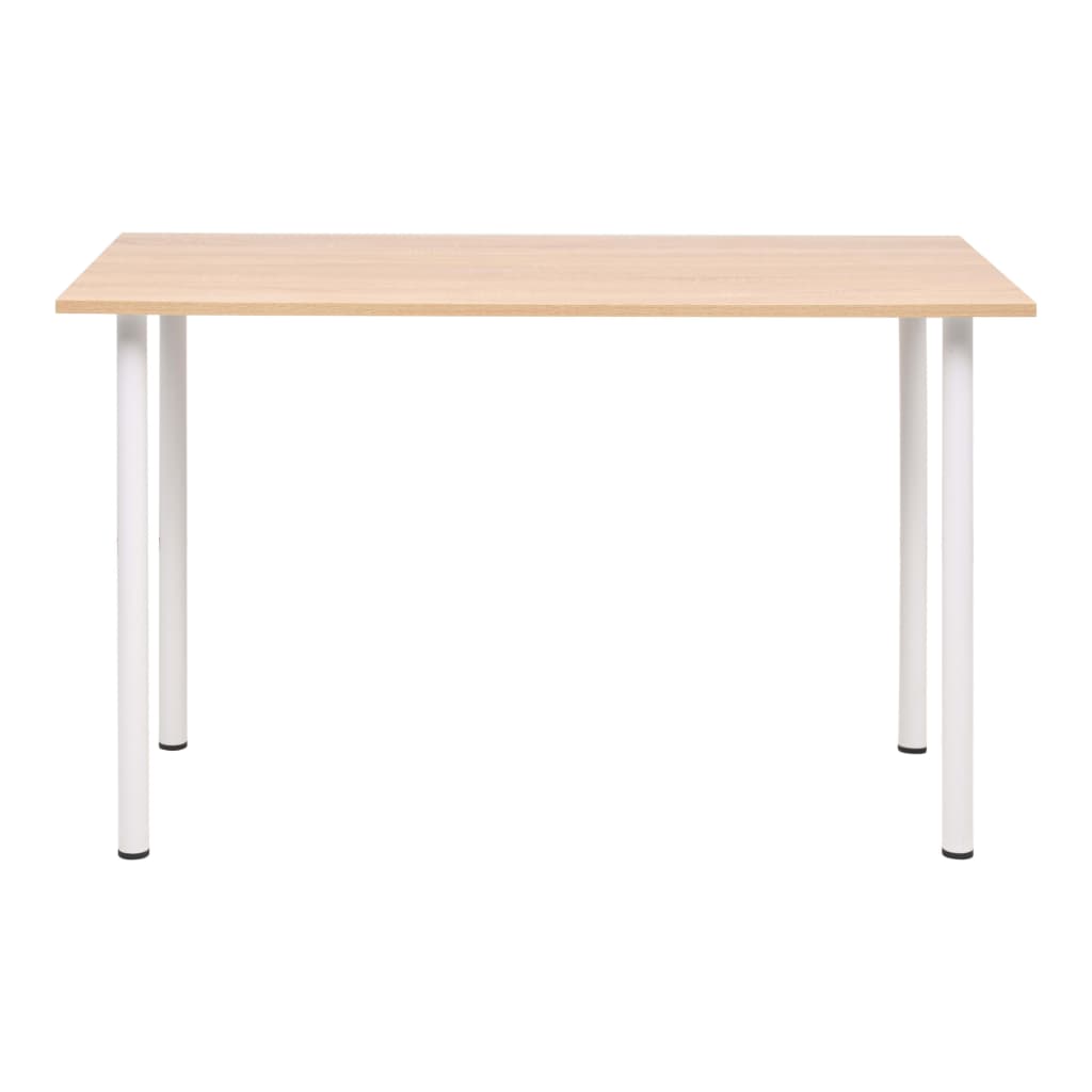 Tavolo da Pranzo 120x60x73 cm Rovere e Bianco - homemem39