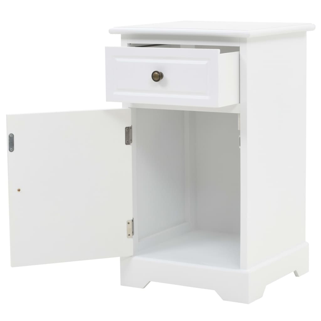 Comodino in Legno di Pino 35x32x59 cm