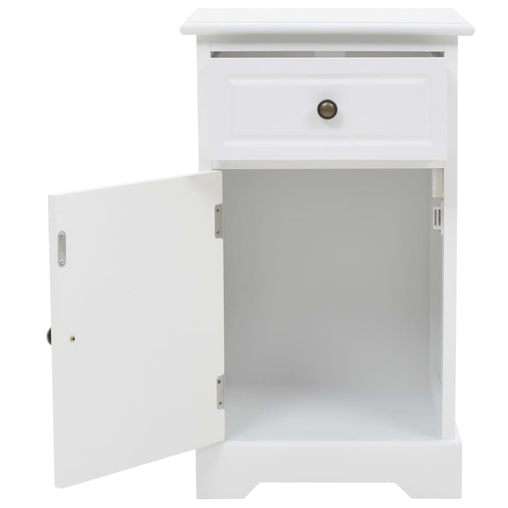 Comodino in Legno di Pino 35x32x59 cm