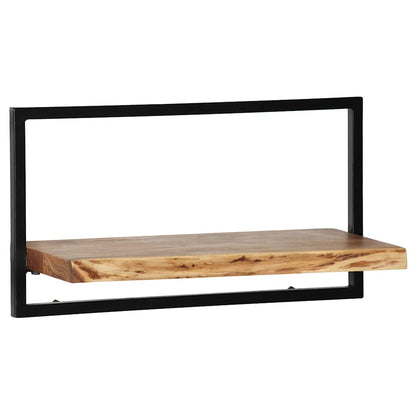 Set di Mensole 5 pz in Legno Massello di Acacia e Acciaio | homemem39