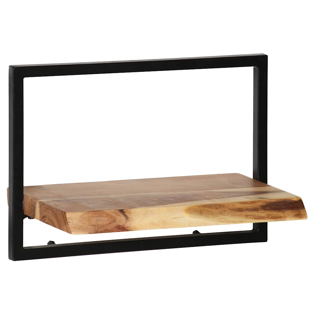Set di Mensole 5 pz in Legno Massello di Acacia e Acciaio | homemem39
