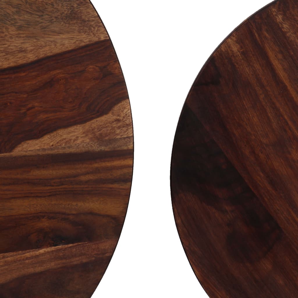Set Tavolini da Salotto 2 pz in Massello di Acacia 60x35 cm | homemem39