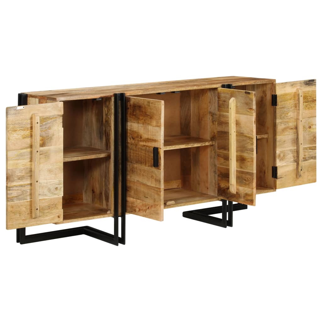 Credenza in Legno Massello di Mango 150x40x80 cm - homemem39