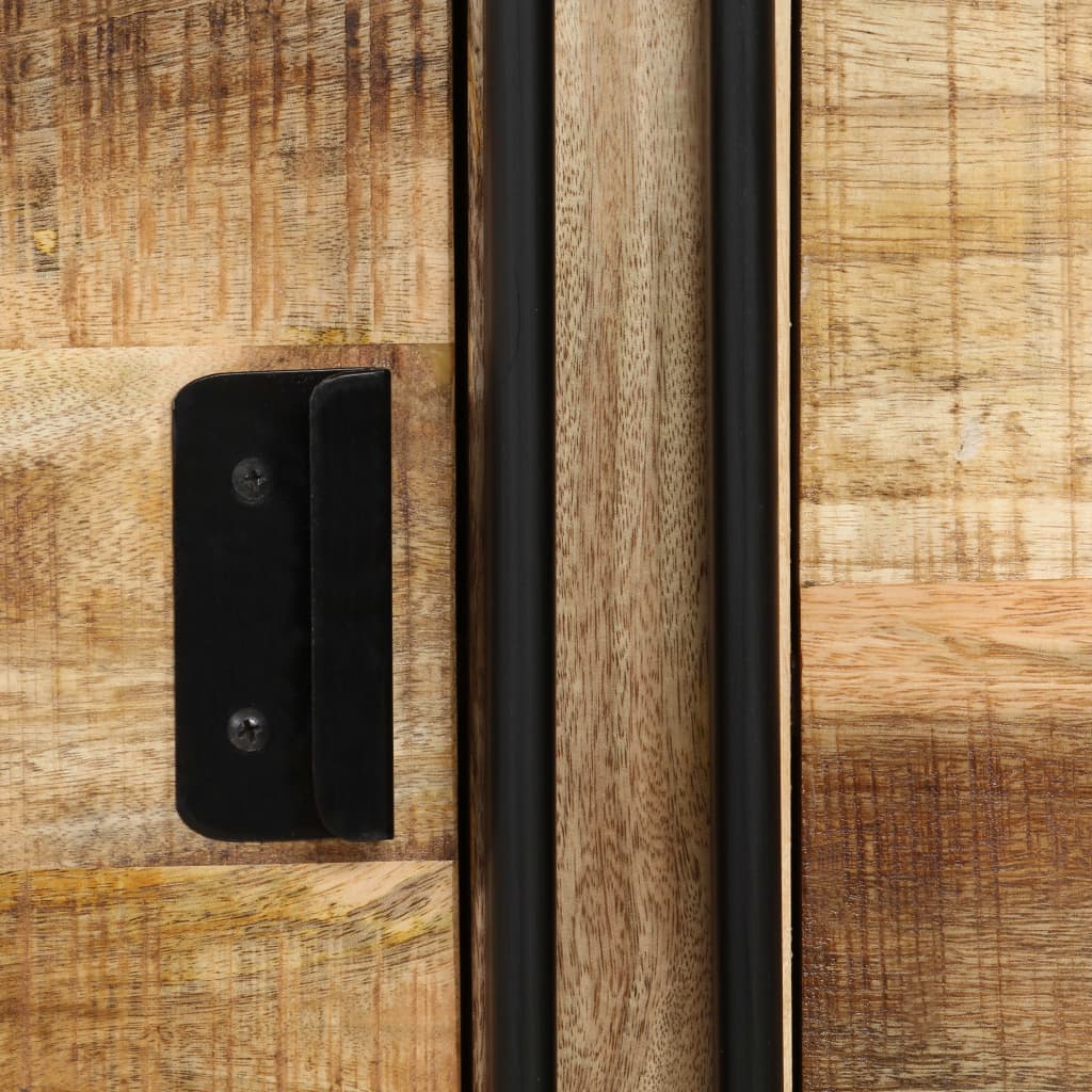 Credenza in Legno Massello di Mango 150x40x80 cm - homemem39