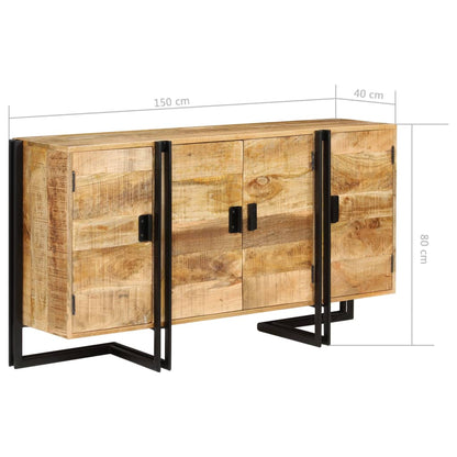 Credenza in Legno Massello di Mango 150x40x80 cm - homemem39