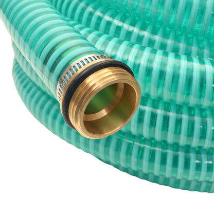 Tubo di Aspirazione con Connettori in Ottone 3 m 25 mm Verde | homemem39