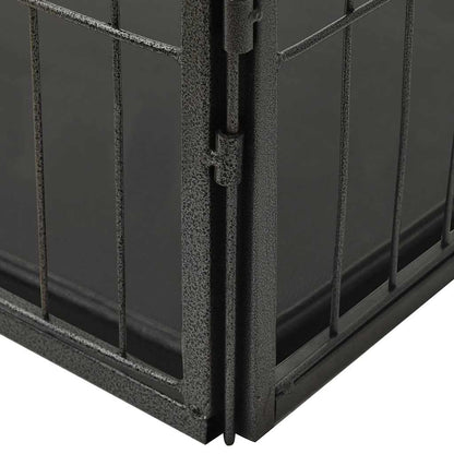 Box per Cuccioli in Acciaio 91,5x59x61 cm | homemem39