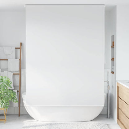 Tenda a Rullo per Doccia 140x240 cm Bianco