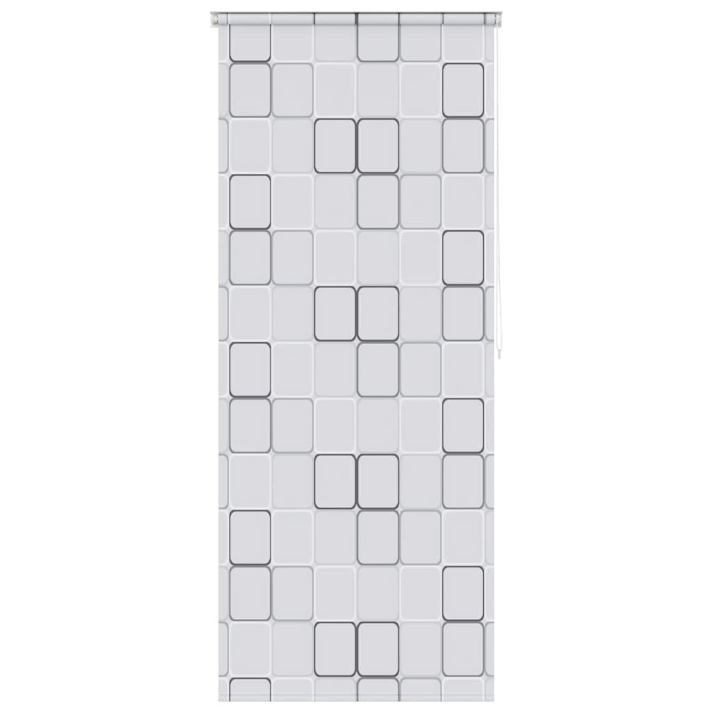 Tenda a Rullo per Doccia 80x240 cm Quadrati - homemem39