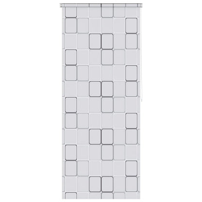 Tenda a Rullo per Doccia 80x240 cm Quadrati - homemem39