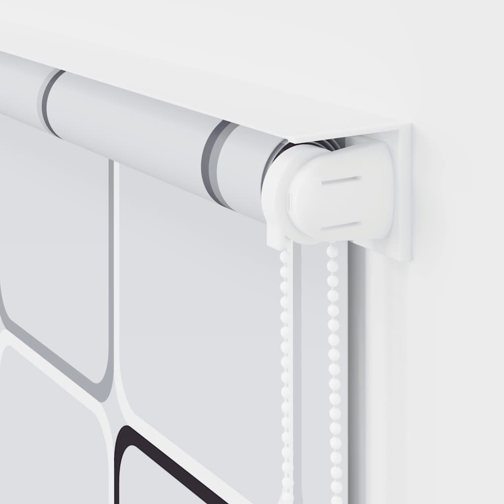 Tenda a Rullo per Doccia 80x240 cm Quadrati - homemem39