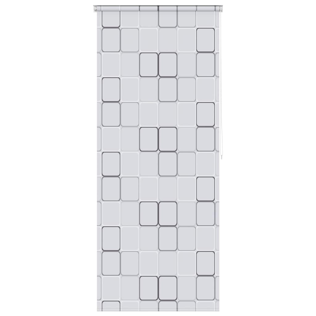 Tenda a Rullo per Doccia 100x240 cm Quadrati - homemem39