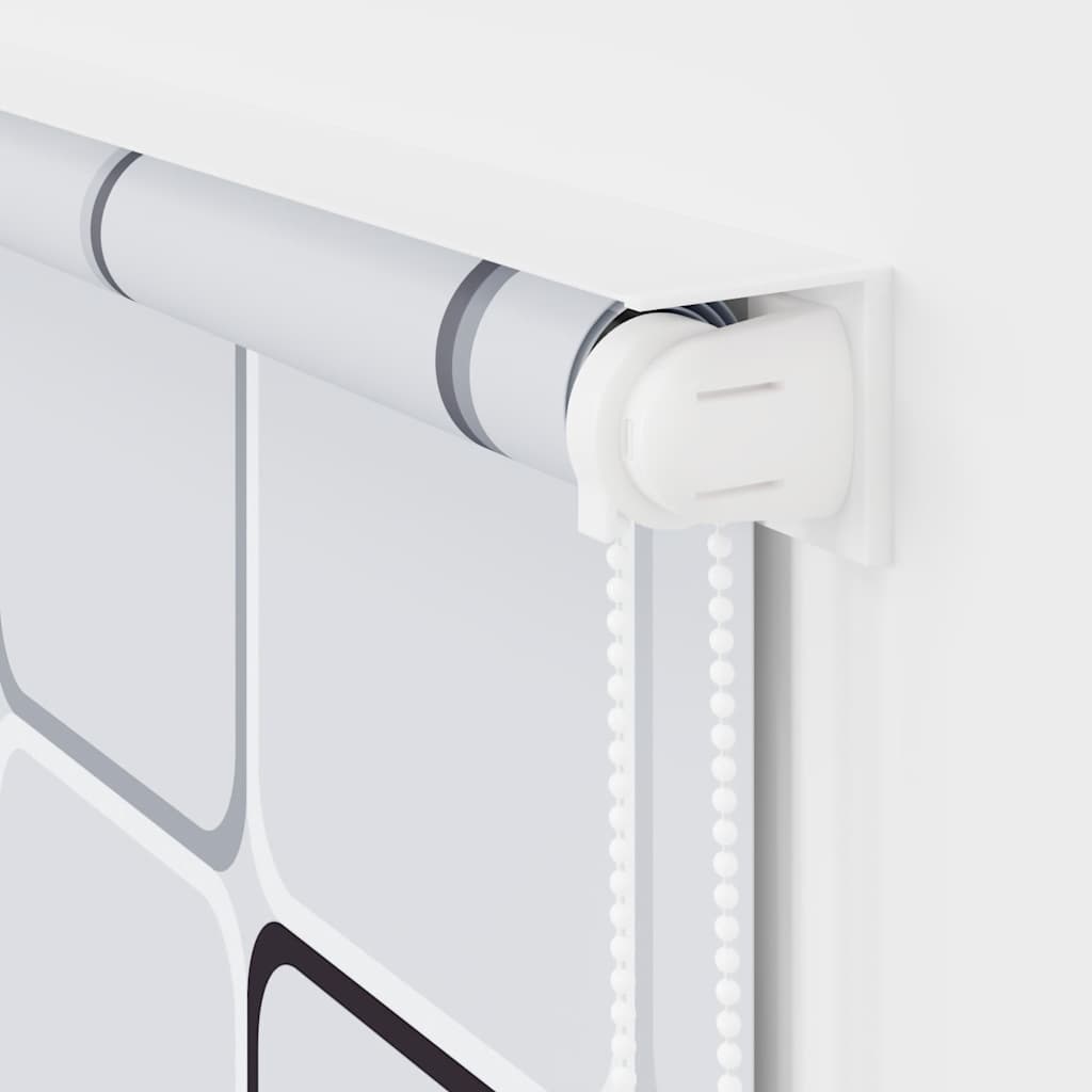 Tenda a Rullo per Doccia 140x240 cm Quadrati - homemem39