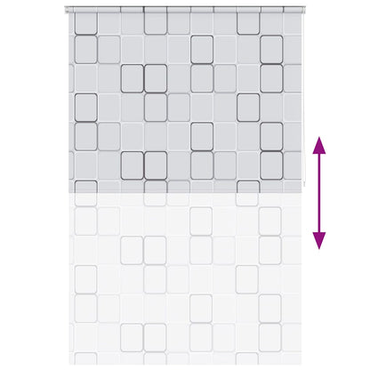 Tenda a Rullo per Doccia 160x240 cm Quadrati - homemem39