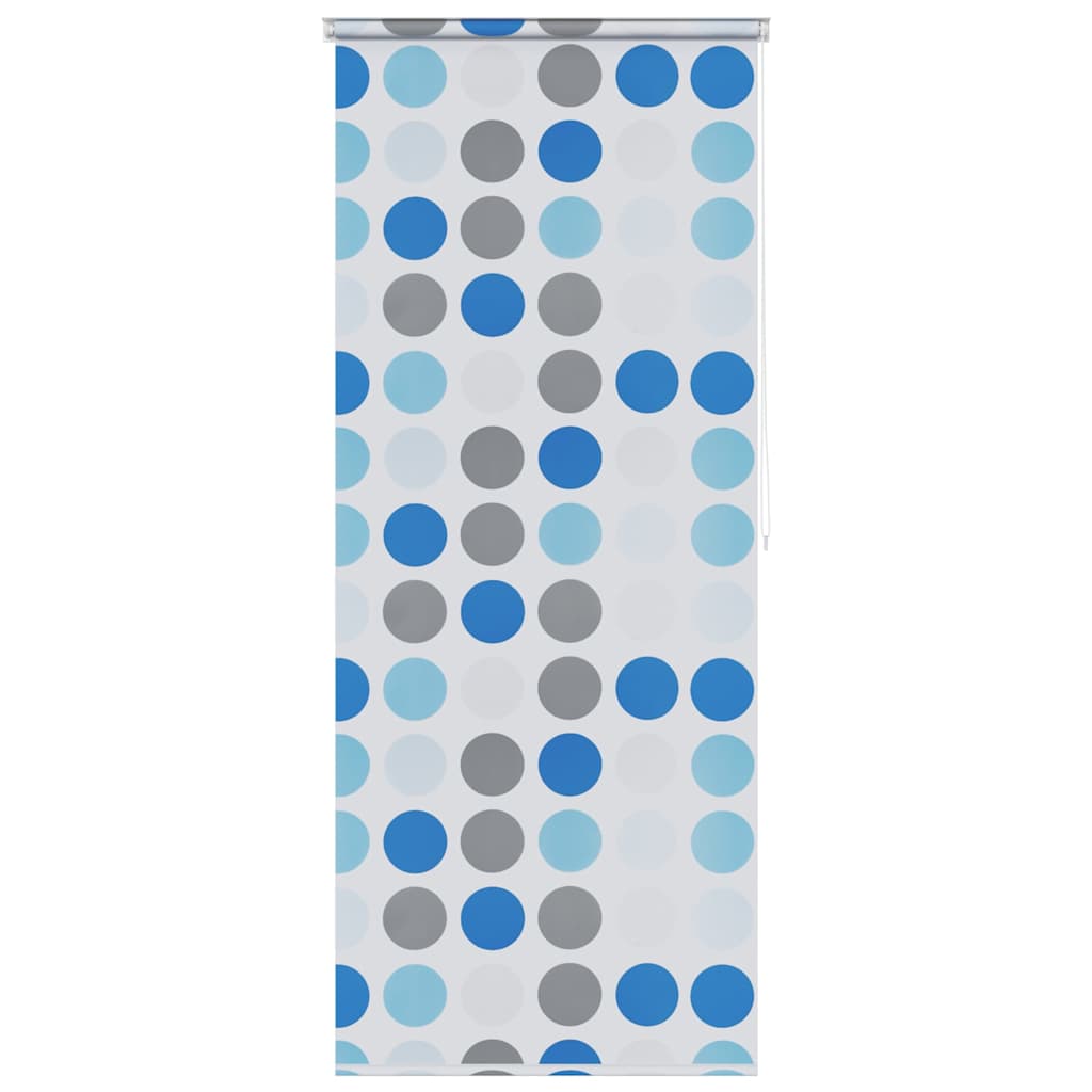 Tenda a Rullo per Doccia 100x240 cm con Motivo a Cerchi - homemem39