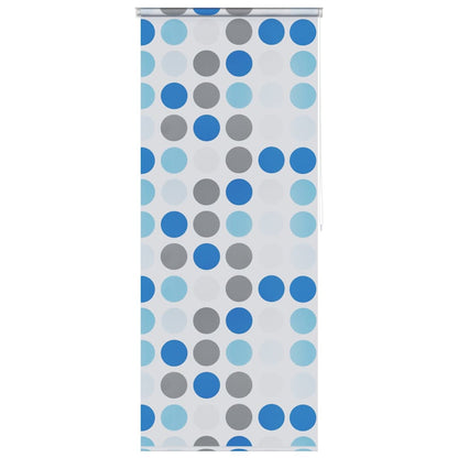 Tenda a Rullo per Doccia 100x240 cm con Motivo a Cerchi - homemem39