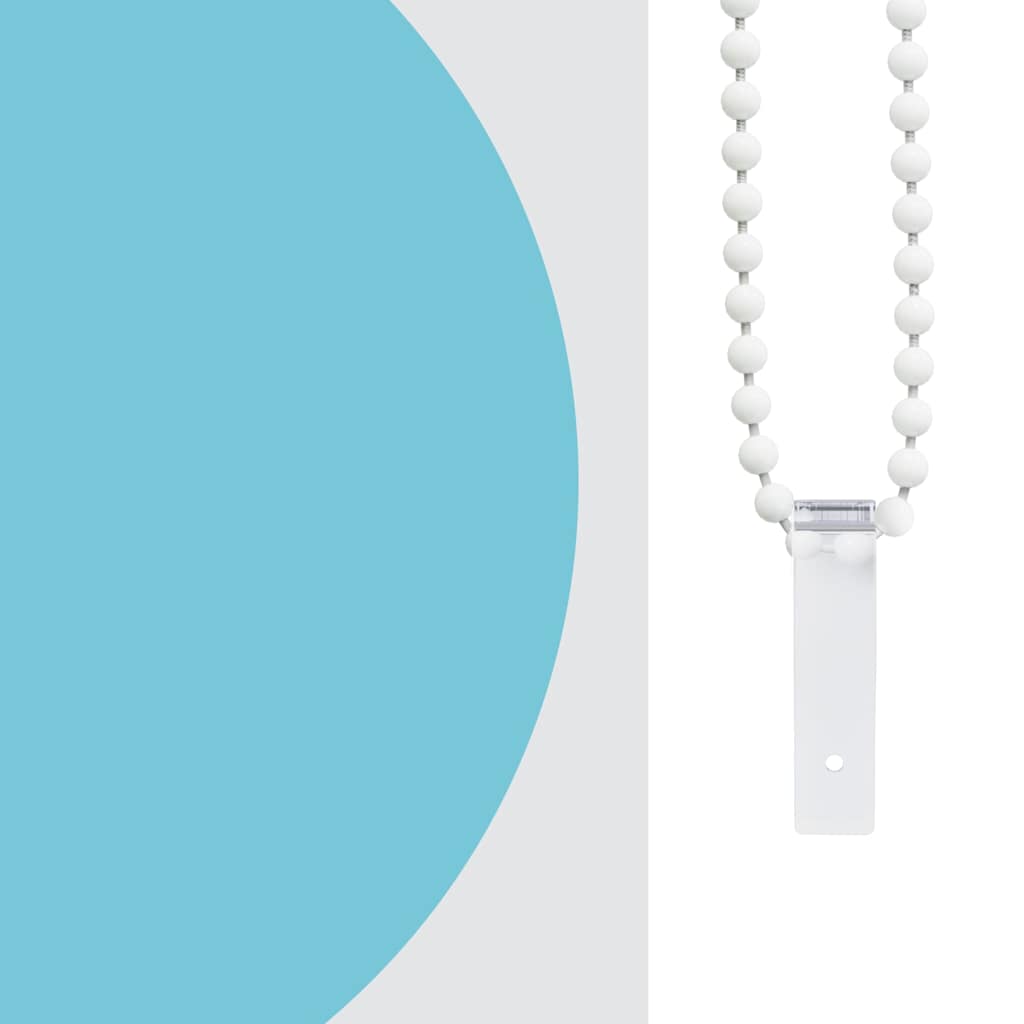 Tenda a Rullo per Doccia 100x240 cm con Motivo a Cerchi - homemem39