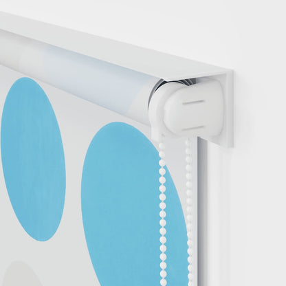 Tenda a Rullo per Doccia 140x240 cm con Motivo a Cerchi | homemem39