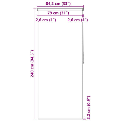 Tenda a Rullo per Doccia 80x240 cm Stella Marina | homemem39