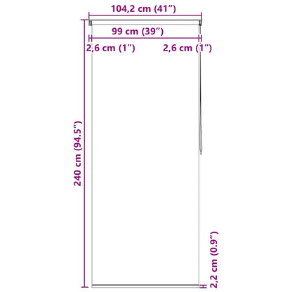 Tenda a Rullo per Doccia 100x240 cm Stella Marina | homemem39