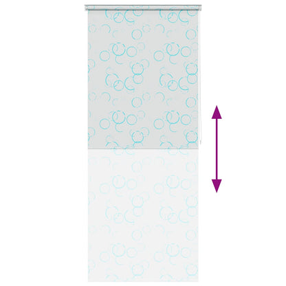 Tenda a Rullo per Doccia 80x240 cm con Motivo a Bolle | homemem39