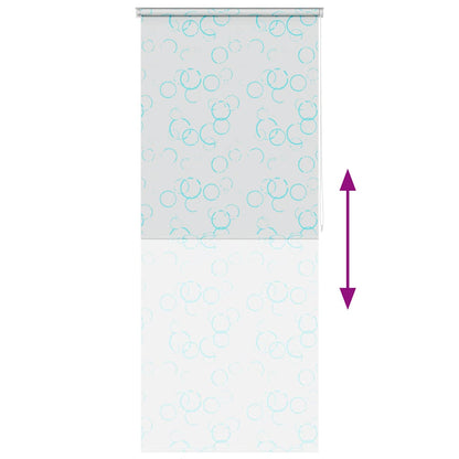 Tenda a Rullo per Doccia 120x240 cm con Motivo a Bolle | homemem39