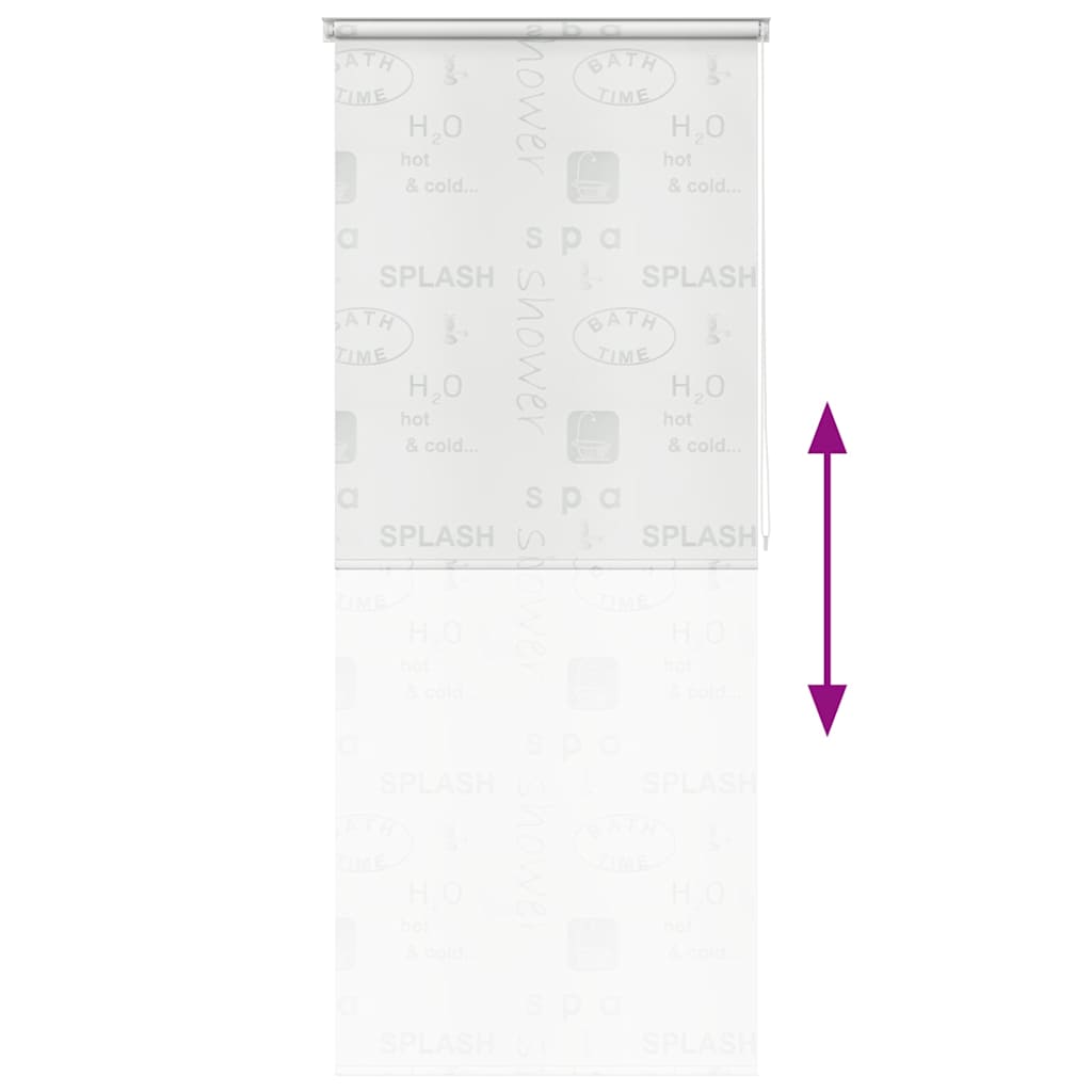 Tenda a Rullo per Doccia 100x240 cm Schizzi - homemem39