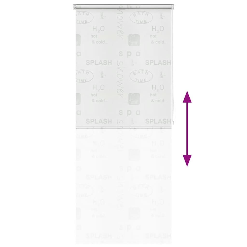 Tenda a Rullo per Doccia 120x240 cm Schizzi
