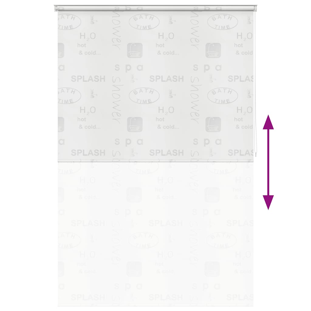 Tenda a Rullo per Doccia 160x240 cm Schizzi - homemem39