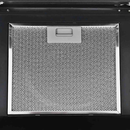 Cappa Aspirante a Muro Acciaio Inox 756 m³/h 60 cm Nera