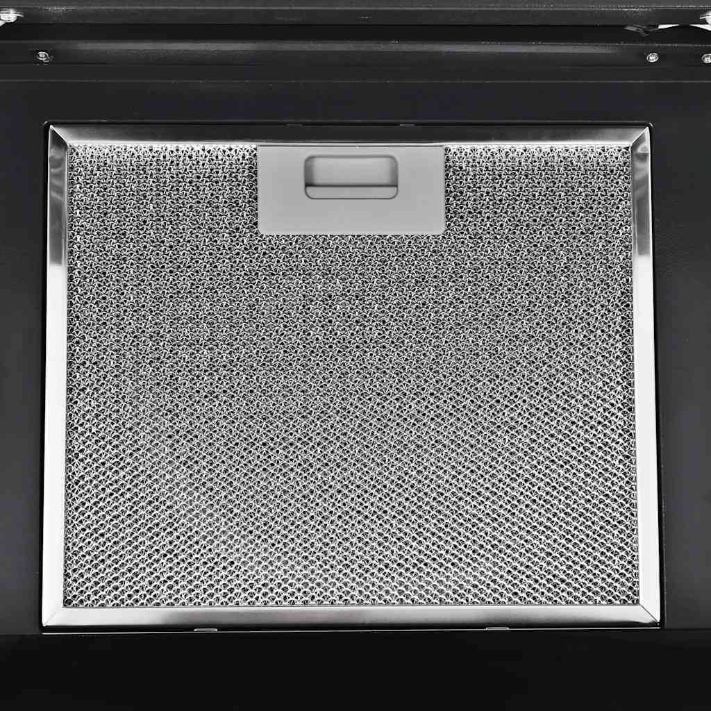 Cappa Aspirante a Muro Acciaio Inox 756 m³/h 90 cm Nera