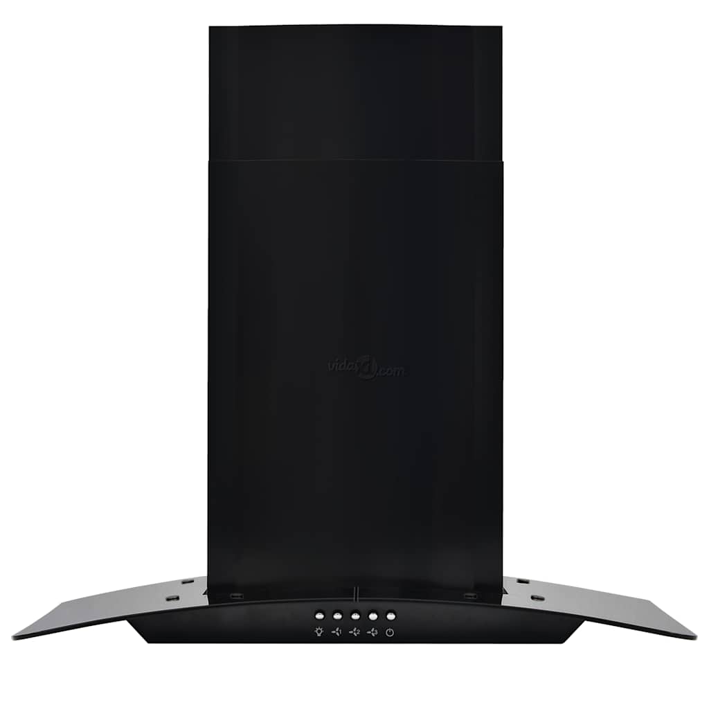 Cappa Aspirante a Muro Acciaio Inox 756 m³/h 60 cm Nera | homemem39