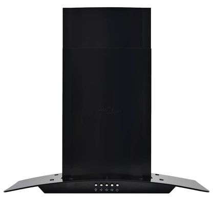 Cappa Aspirante a Muro Acciaio Inox 756 m³/h 60 cm Nera | homemem39
