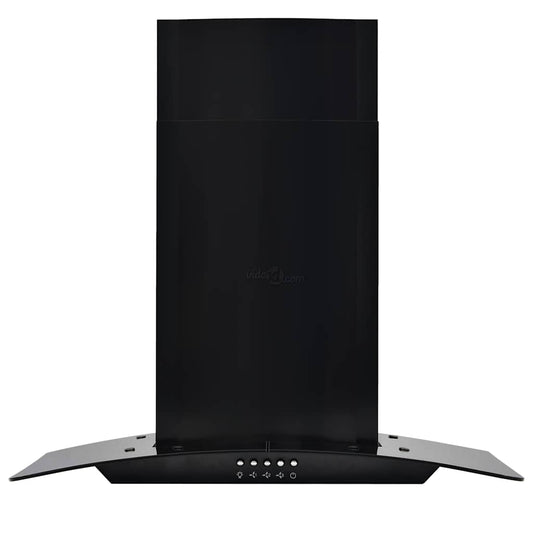 Cappa Aspirante a Muro Acciaio Inox 756 m³/h 60 cm Nera | homemem39