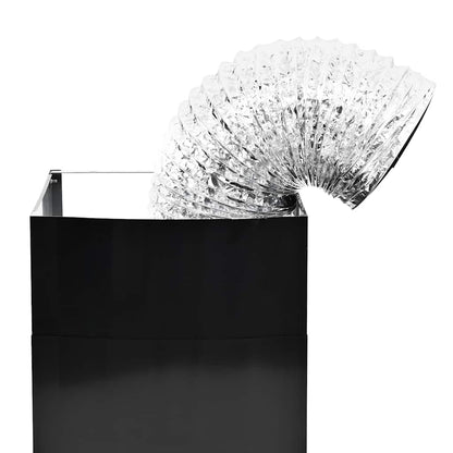 Cappa Aspirante a Muro Acciaio Inox 756 m³/h 60 cm Nera | homemem39