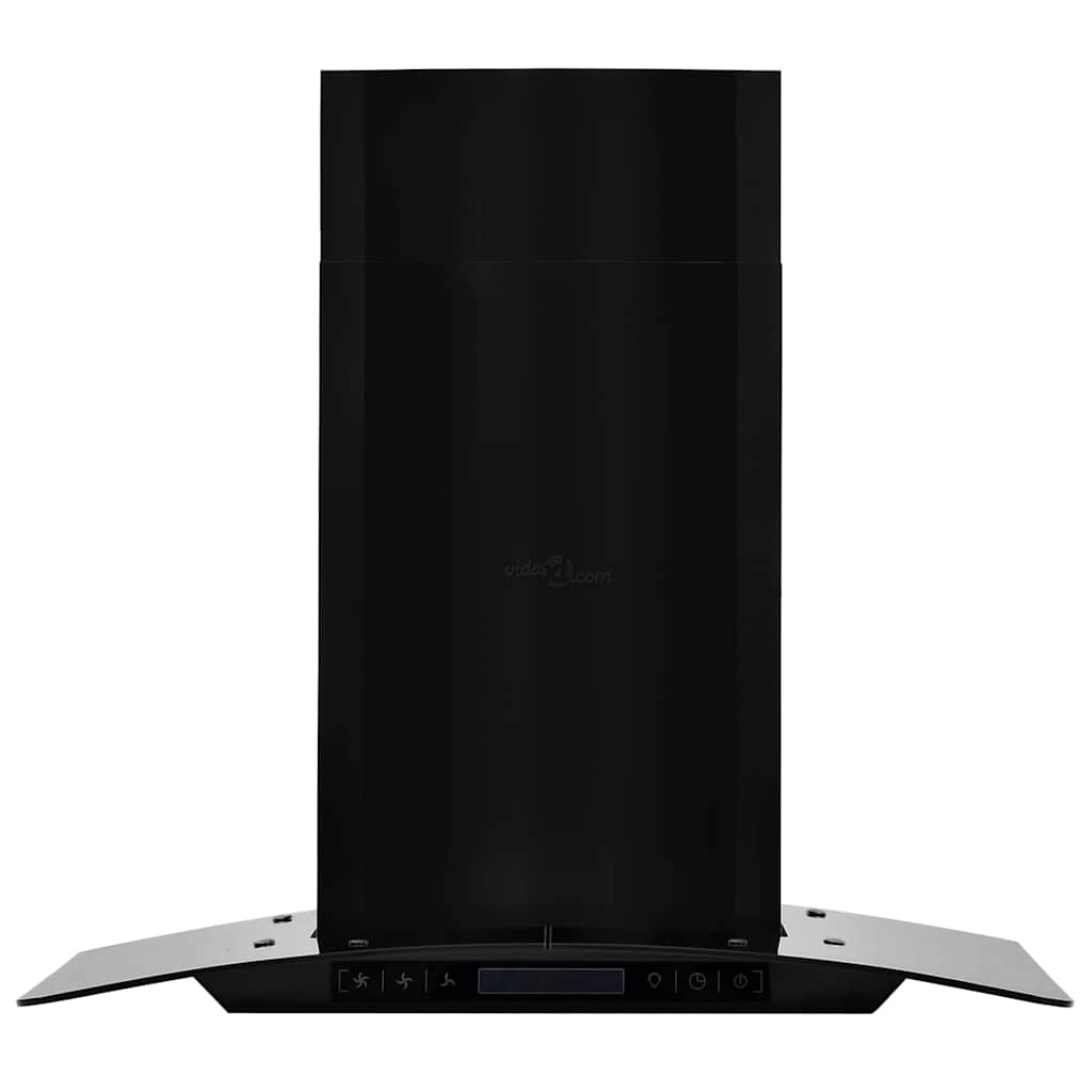 Cappa Aspirante a Muro Acciaio Inox 756 m³/h 60 cm Nera