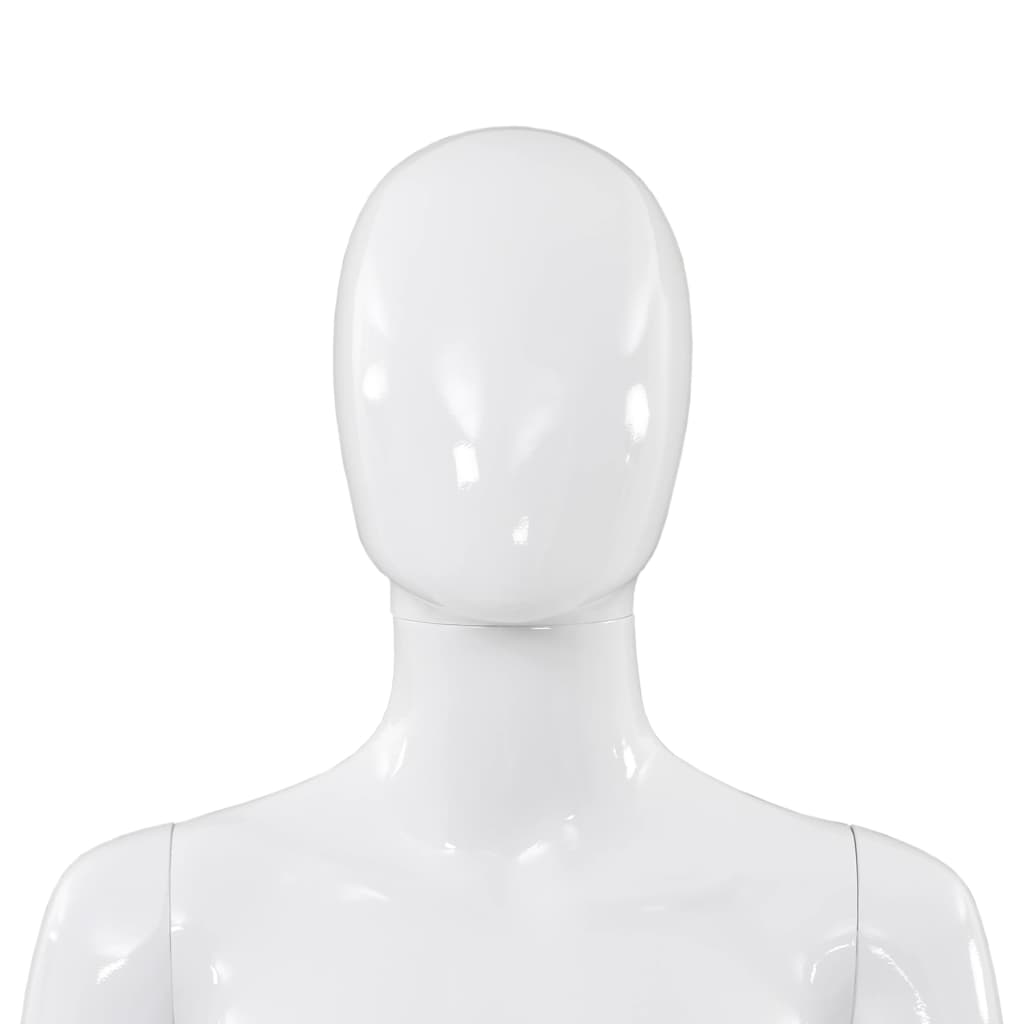Manichino Donna Figura Intera Base in Vetro 175cm Bianco Lucido - homemem39