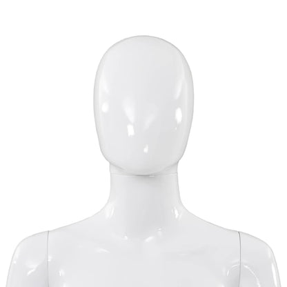Manichino Donna Figura Intera Base in Vetro 175cm Bianco Lucido - homemem39