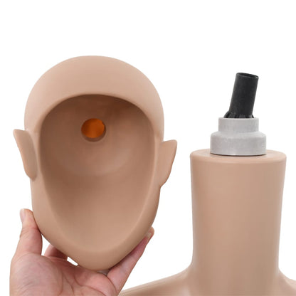 Manichino Bambino Figura Intera Base in Vetro Beige 140 cm - homemem39