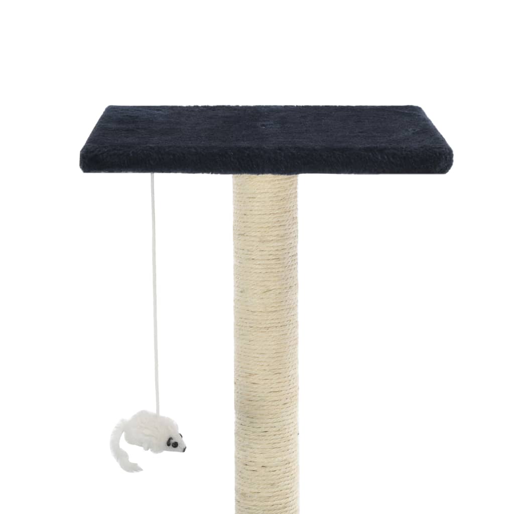 Albero per Gatti con Tiragraffi in Sisal 95 cm Blu Scuro - homemem39