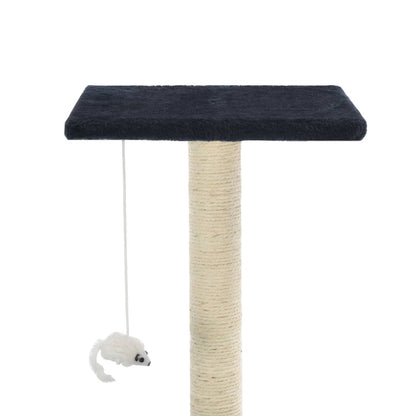 Albero per Gatti con Tiragraffi in Sisal 95 cm Blu Scuro - homemem39
