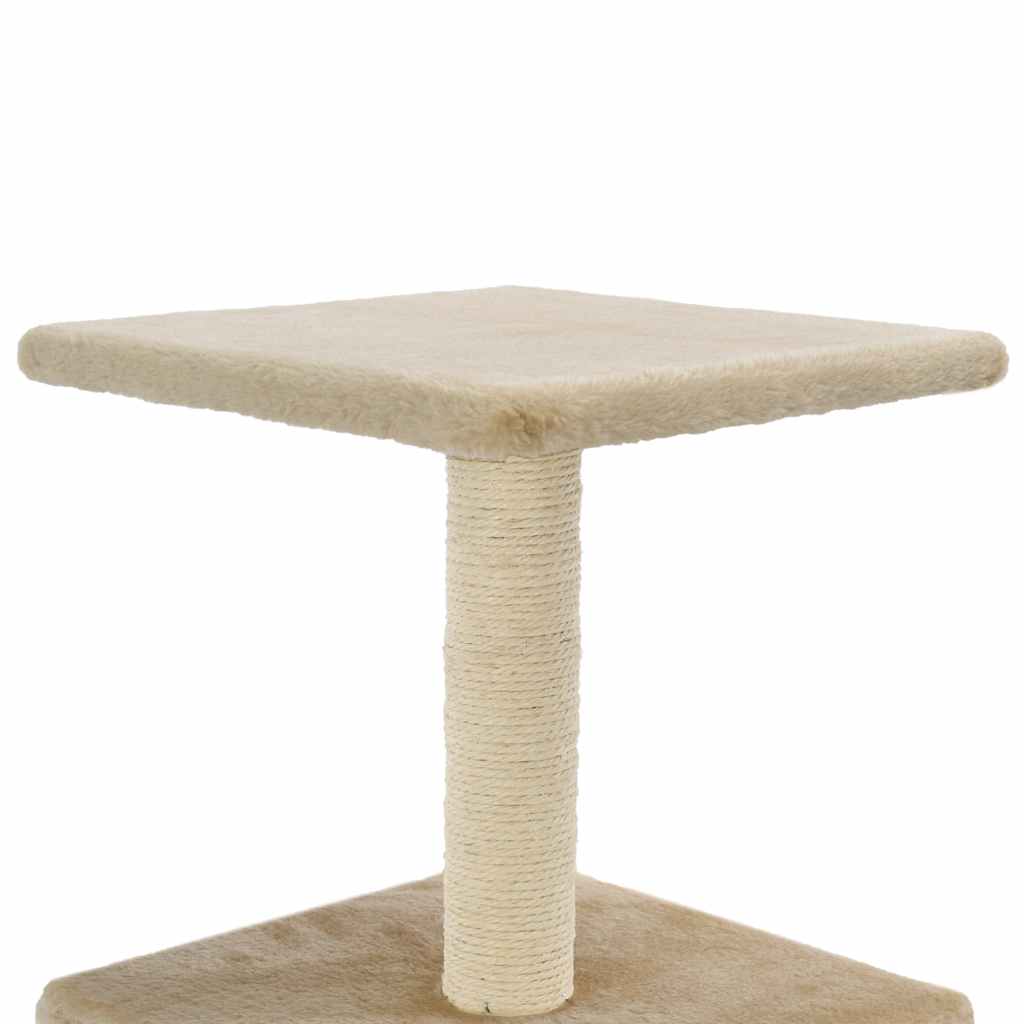 Albero per Gatti con Tiragraffi in Sisal 55 cm Beige | homemem39
