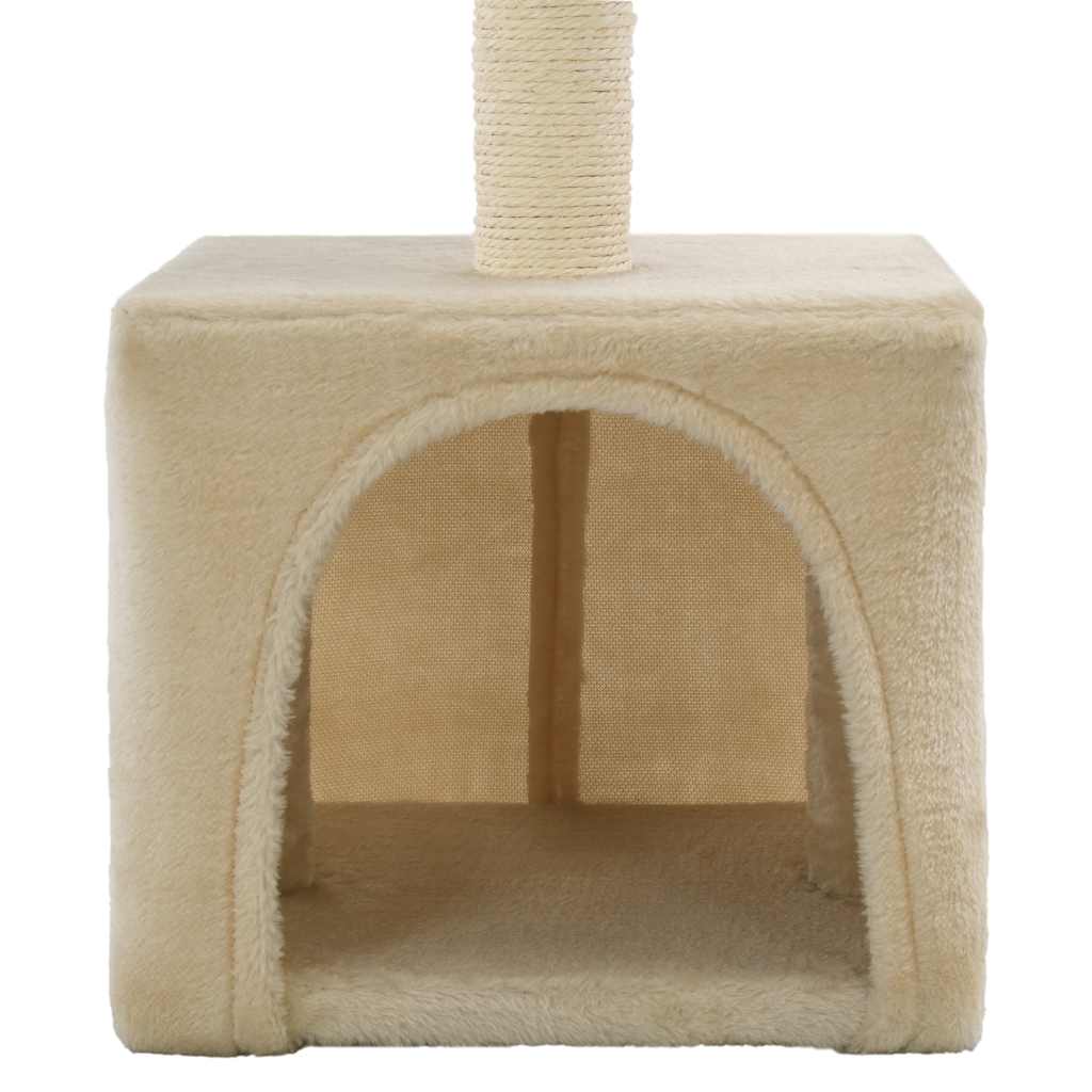 Albero per Gatti con Tiragraffi in Sisal 55 cm Beige | homemem39